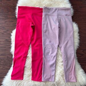 Old Navy girls size L(10/12) POWERPRESS mid-rise 7/8 ankle athletic leggings